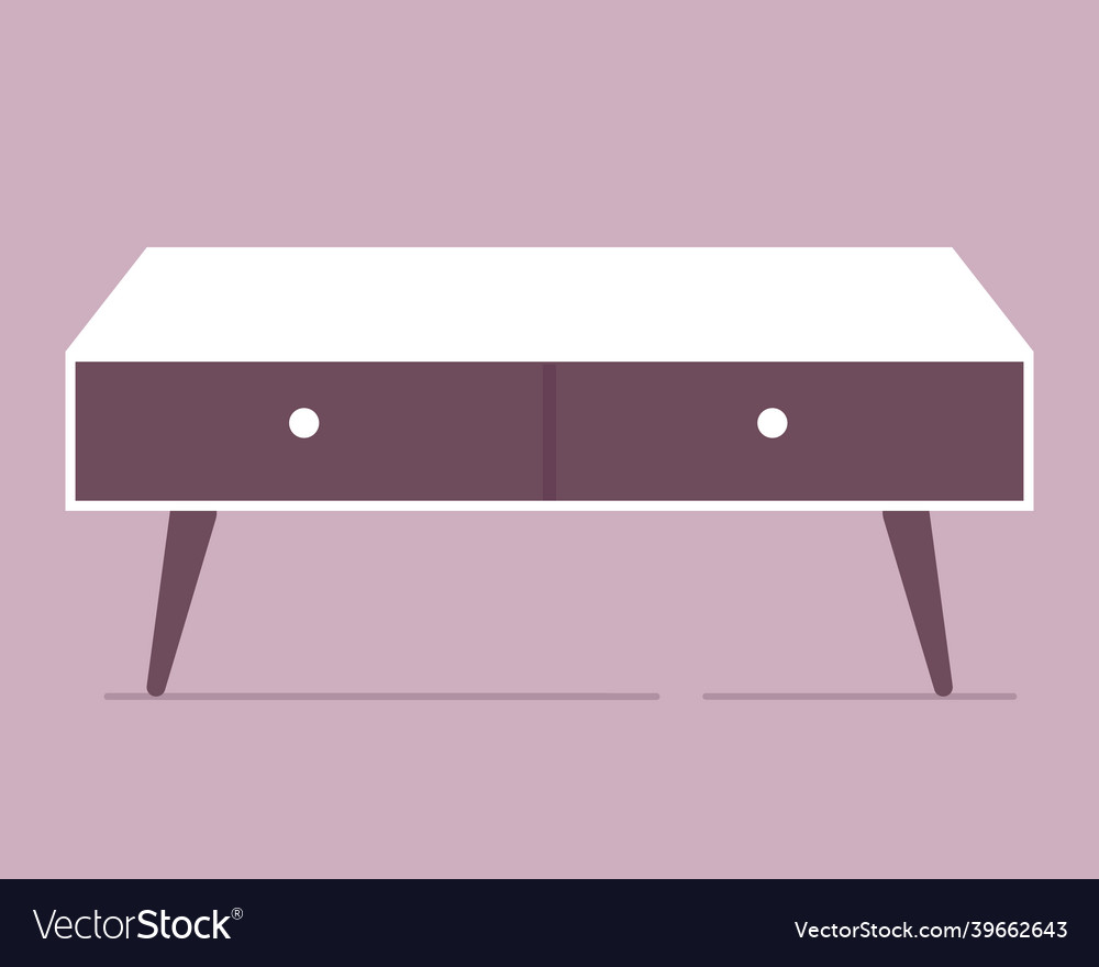 Coffee table Royalty Free Vector Image - VectorStock