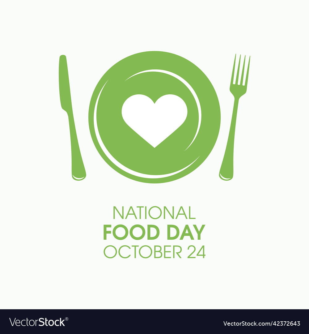 National food day Royalty Free Vector Image VectorStock