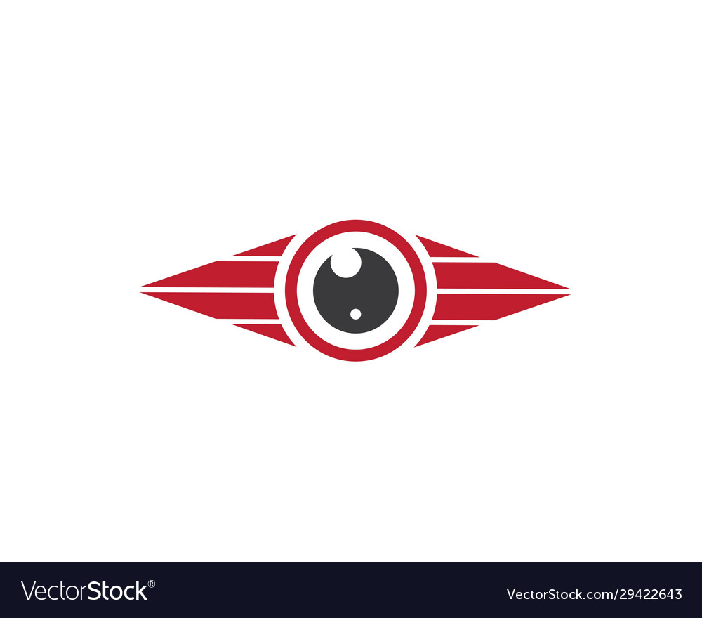 Optical eye icon logo template Royalty Free Vector Image