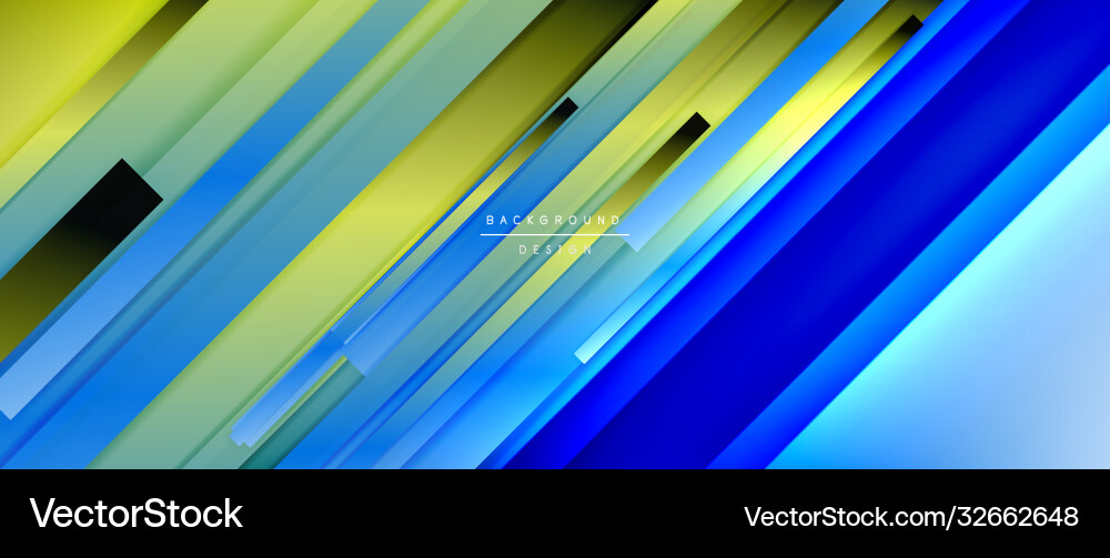 Dynamic lines on fluid color gradient trendy Vector Image
