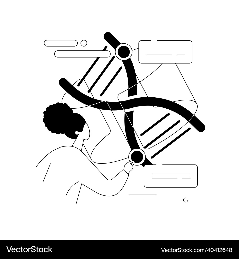 Genetic engineering abstract concept Royalty Free Vector