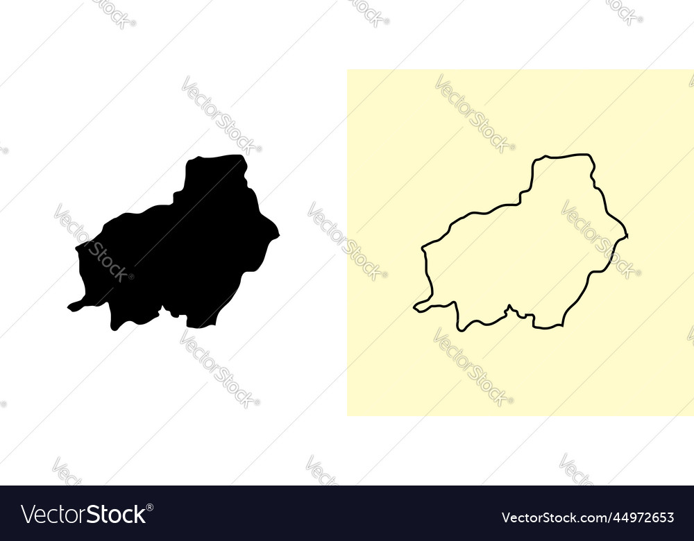 Central kalimantan map indonesia asia filled Vector Image