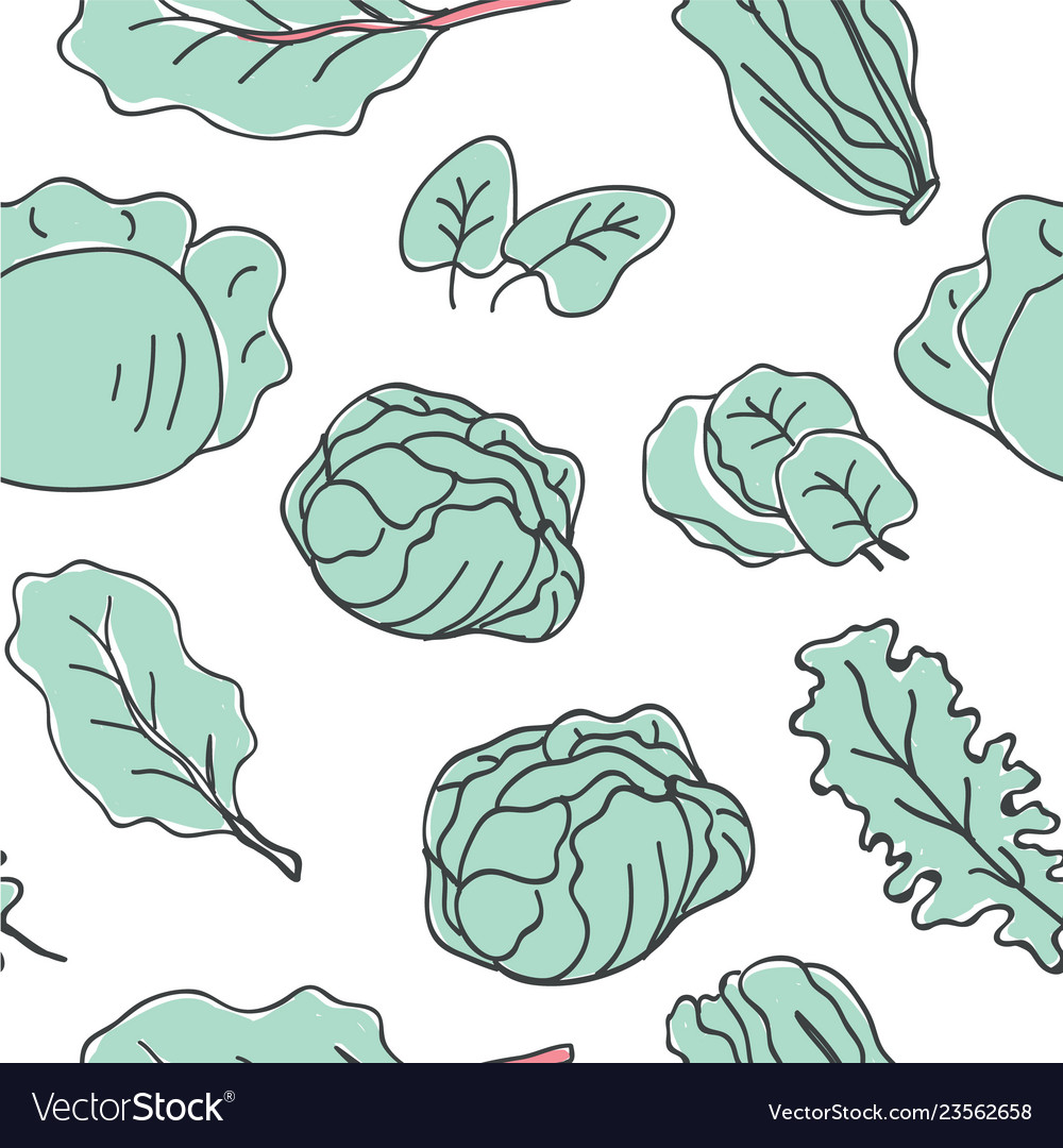 Healthy keto food seamless pattern