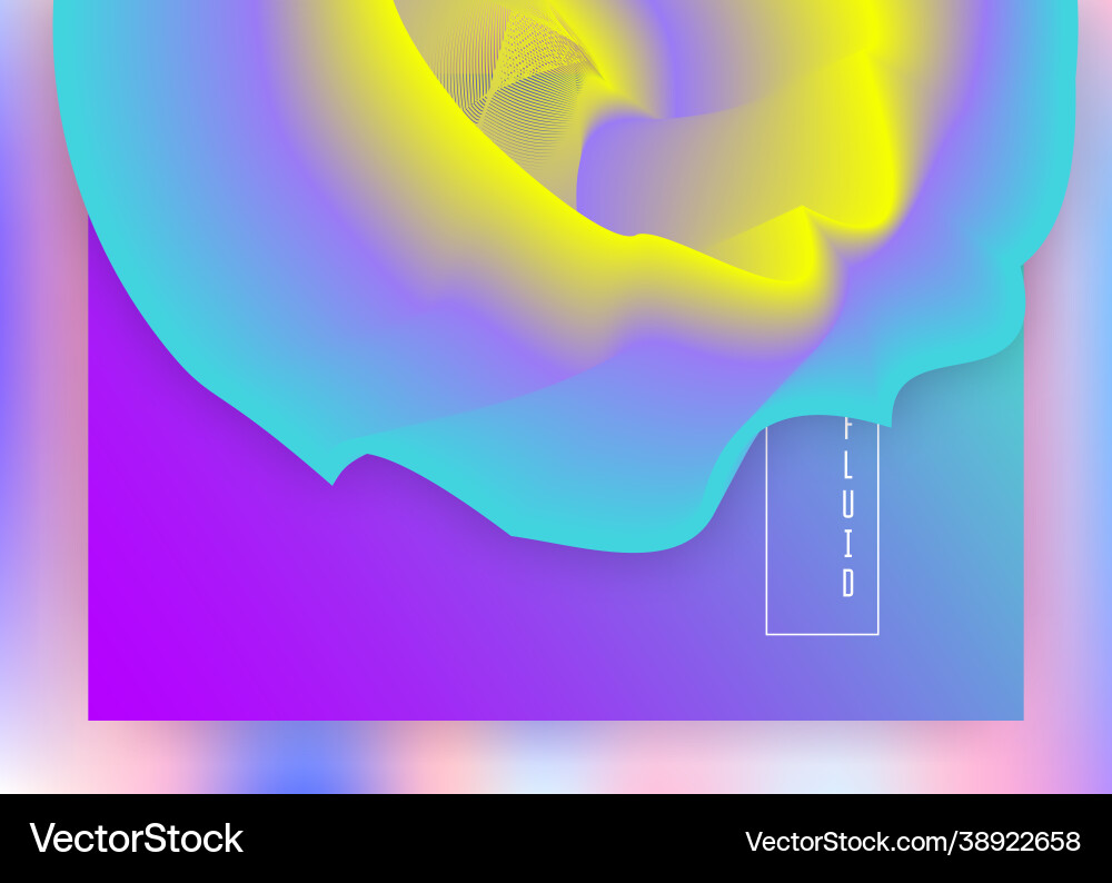 Liquid fluid with dynamic elements and shapes Vector Image