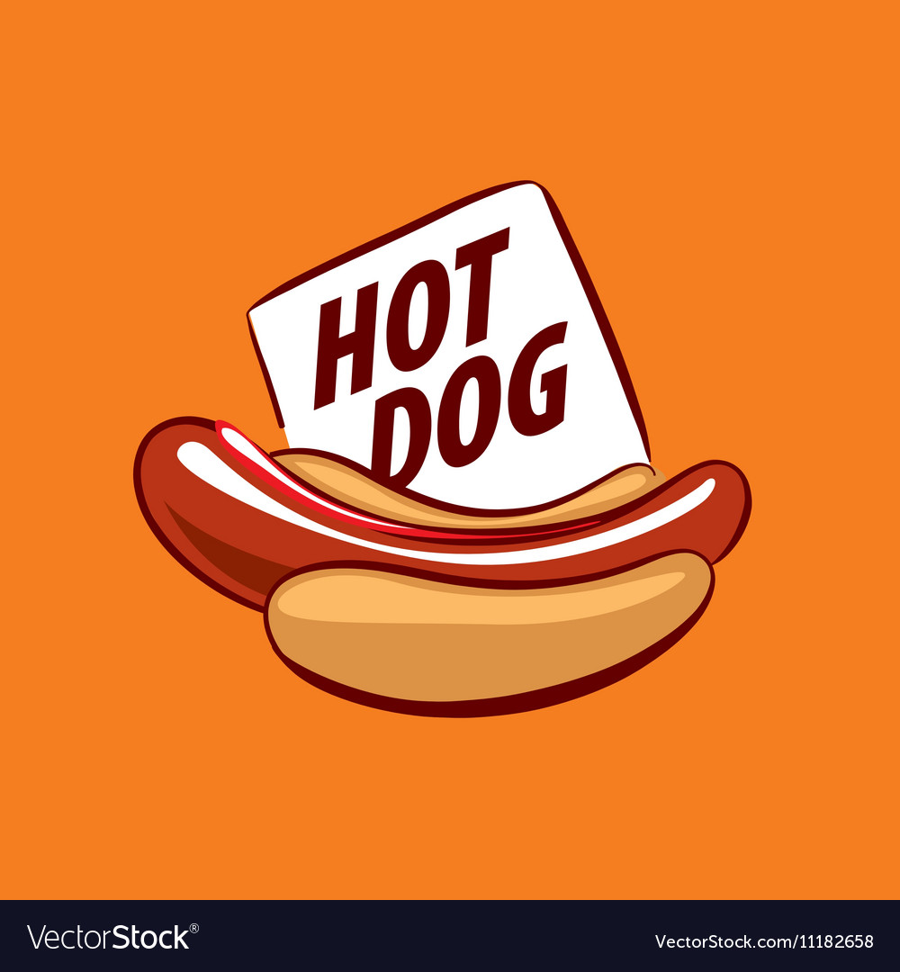 Logo hot dog Royalty Free Vector Image - VectorStock