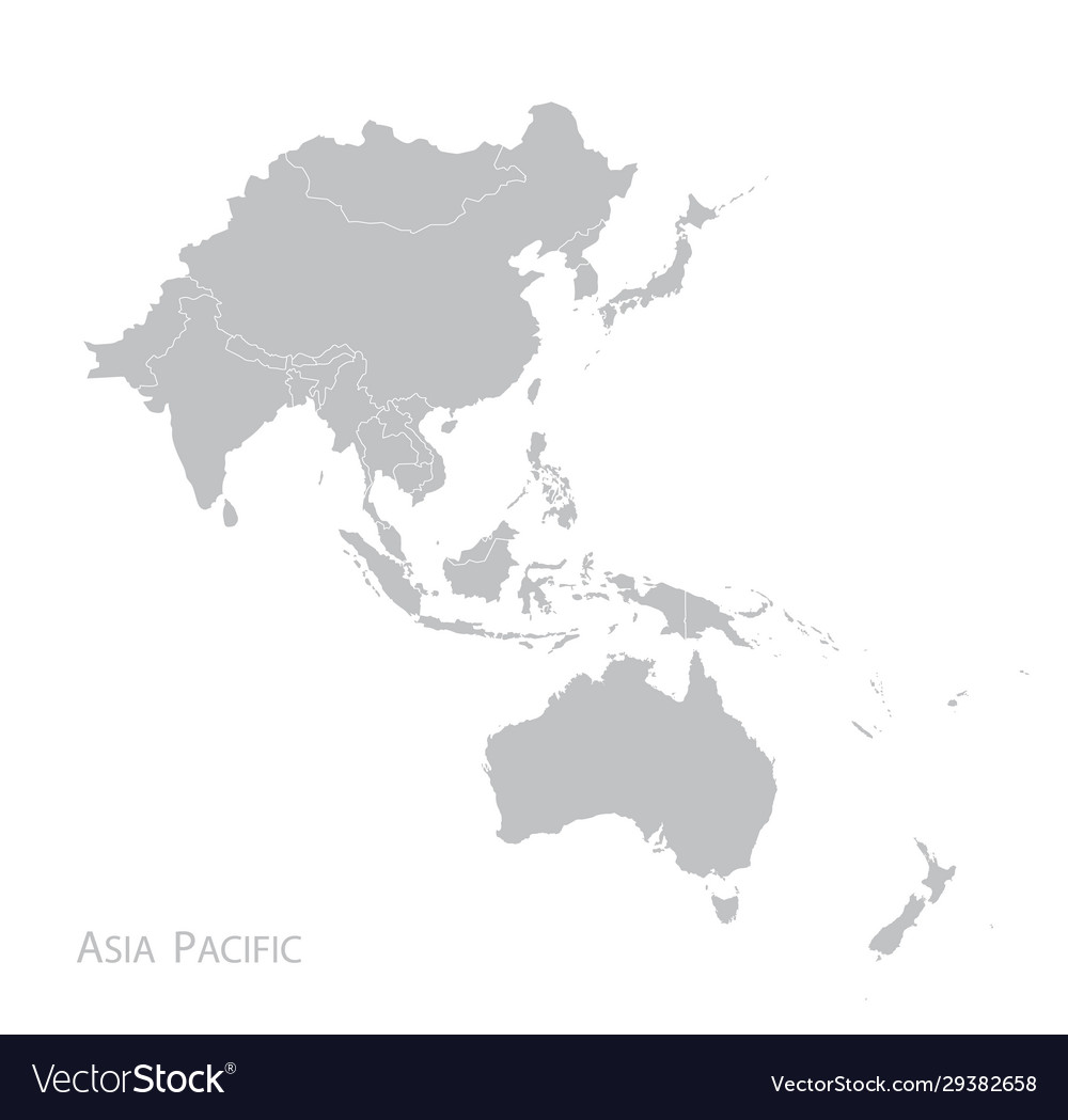 map of asia pacific Map Asia Pacific Royalty Free Vector Image Vectorstock map of asia pacific