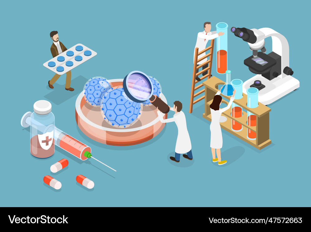 3d isometric flat conceptual Royalty Free Vector Image