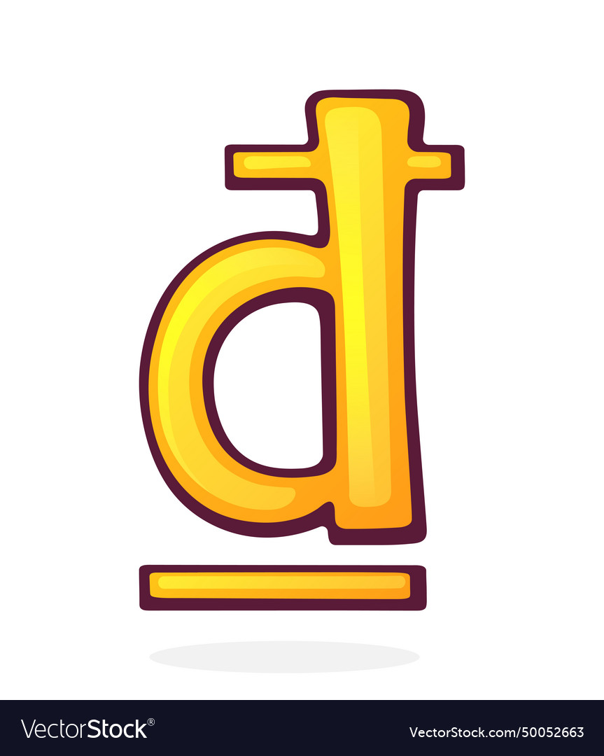 Golden dong sign vietnamese currency symbol Vector Image