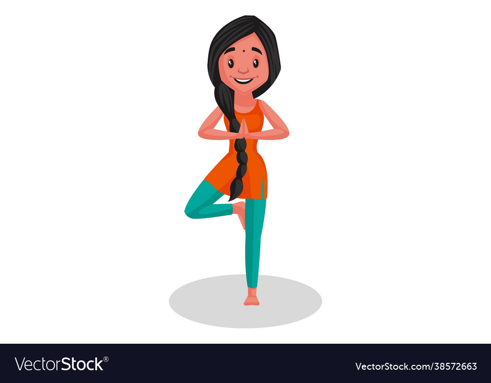Indian girl cartoon character Royalty Free Vector Image Indian girl cartoon character Royalty Free Vector Image