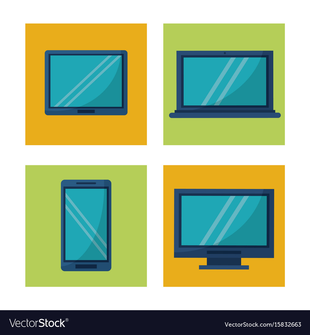 White background with square frames graphics Vector Image