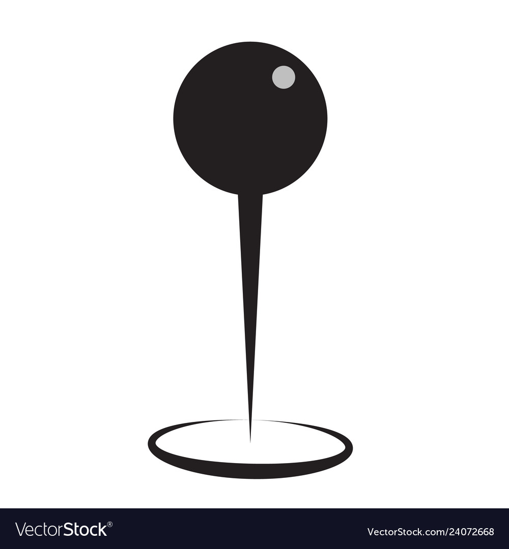 Navigation pin icon on white background flat Vector Image