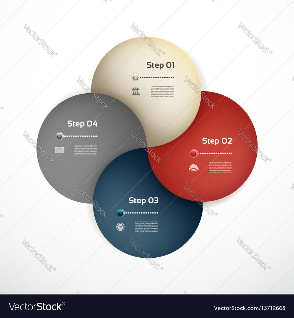 Template for diagram graph presentation Royalty Free Vector
