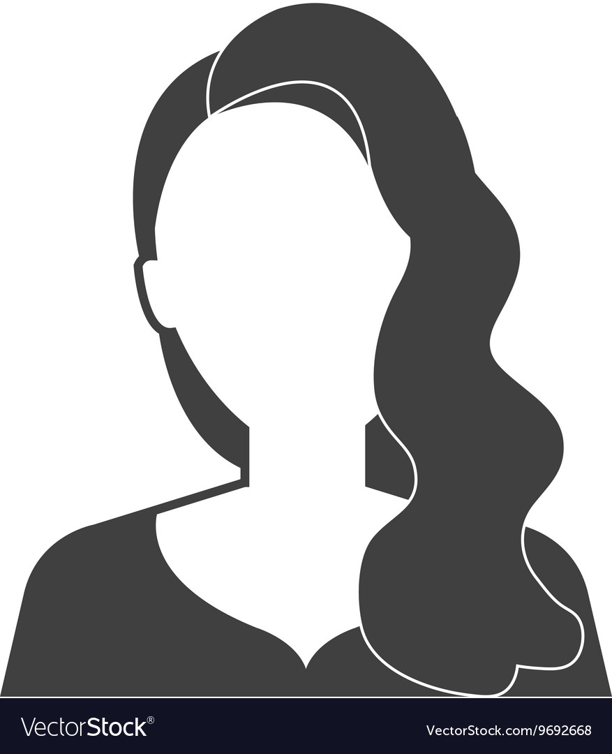 Download Young executive woman profile icon Royalty Free Vector Image