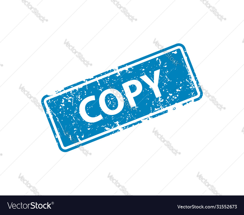 Copy stamp texture rubber cliche imprint web Vector Image