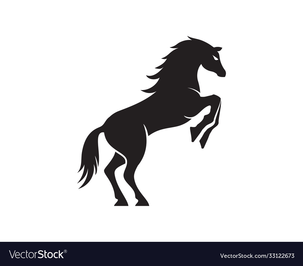 Horse logo template icon Royalty Free Vector Image