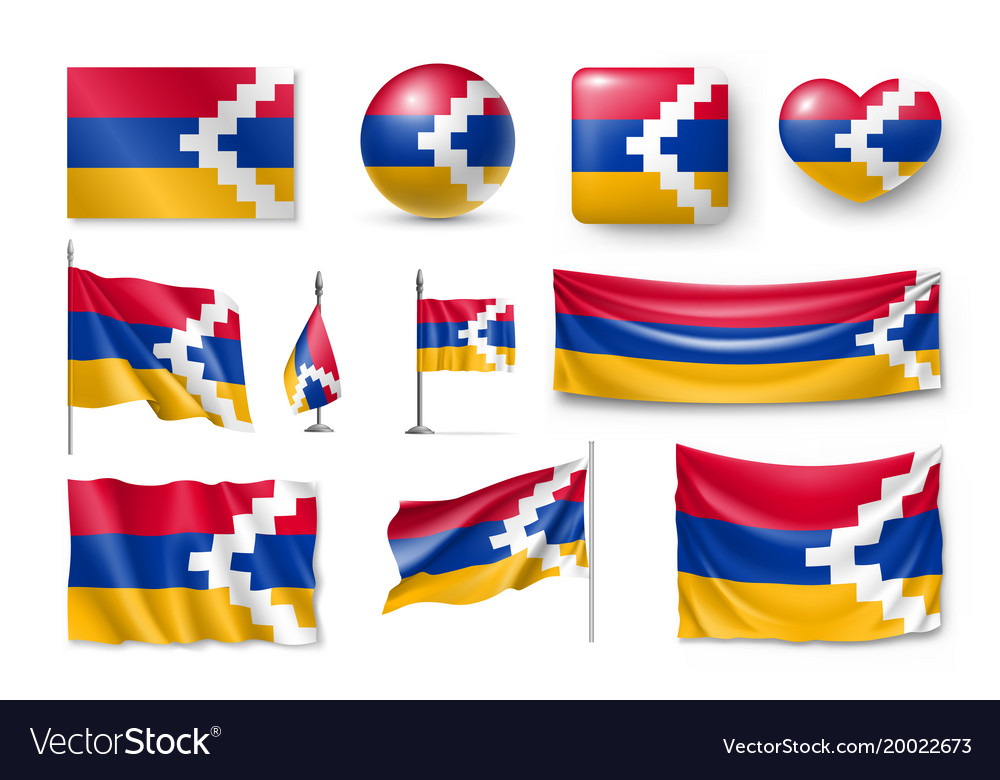 Legen Sie nagorno-karabakh Flaggen Banner