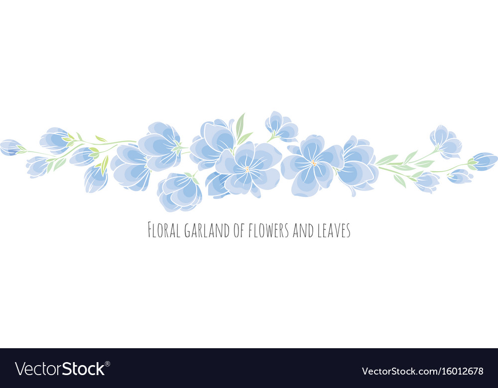 Design element - blue sakura blossom Royalty Free Vector