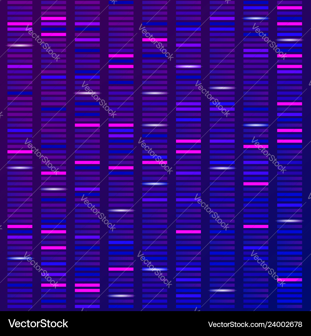 Genome science structure visualization dna test Vector Image