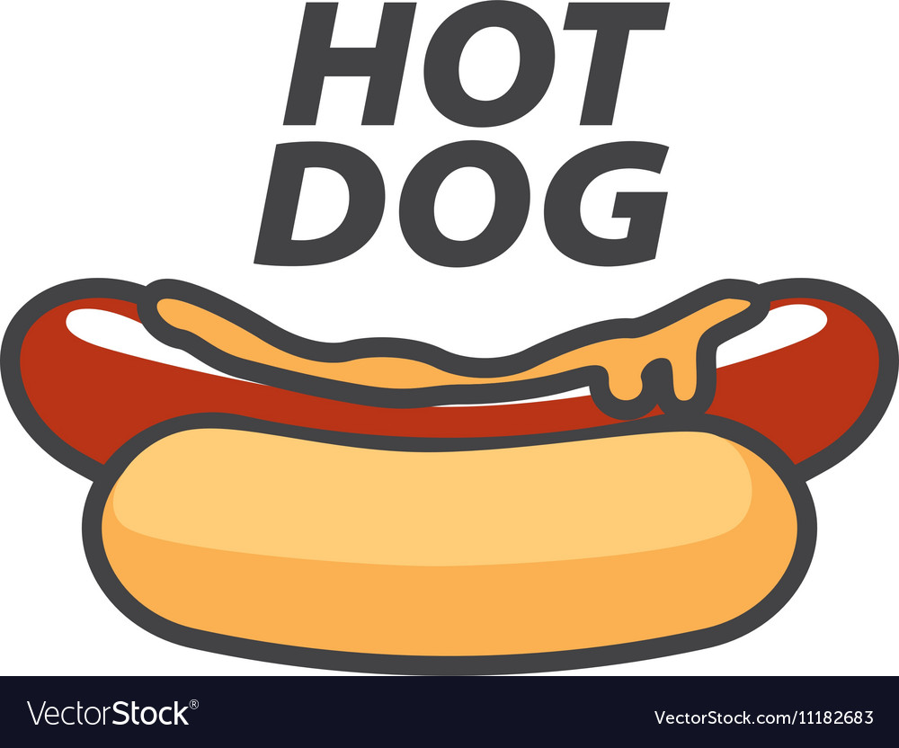 Logo hot dog Royalty Free Vector Image - VectorStock