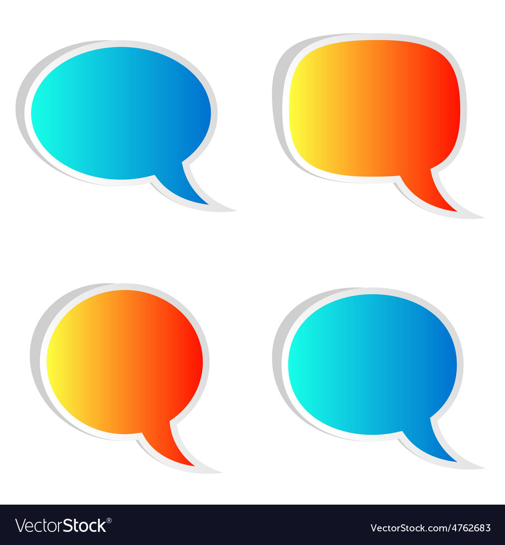 Speech Bubbles Royalty Free Vector Image - Vectorstock