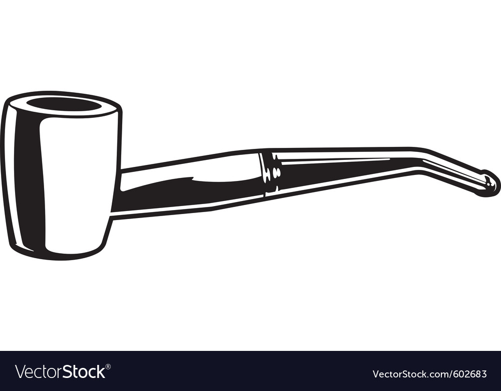 Tobacco pipe Royalty Free Vector Image VectorStock