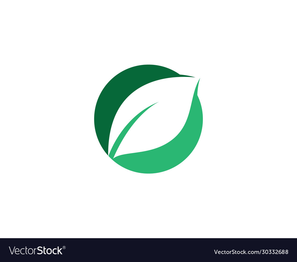 Leaf symbol icon Royalty Free Vector Image - VectorStock