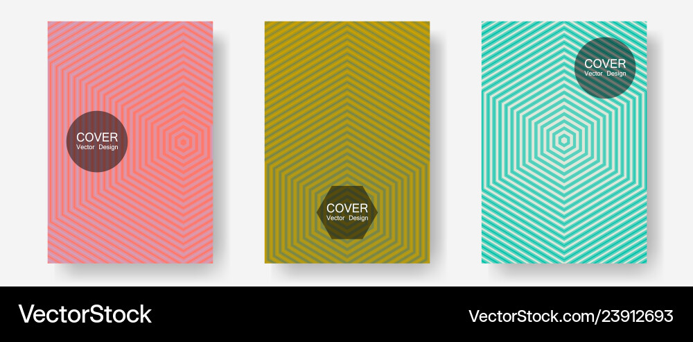 Geometric Design Templates For Banners Covers Vector Image