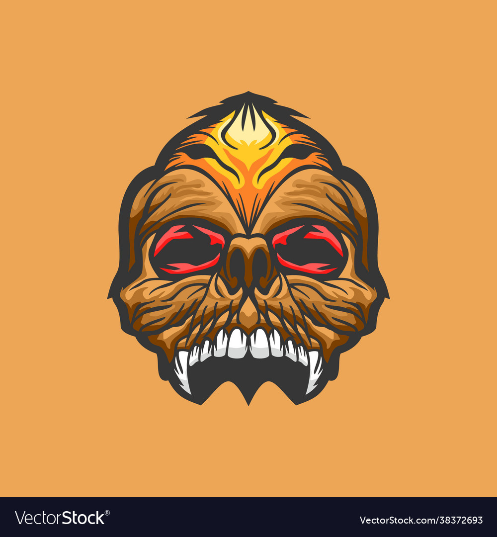 Skull logo Royalty Free Vector Image - VectorStock