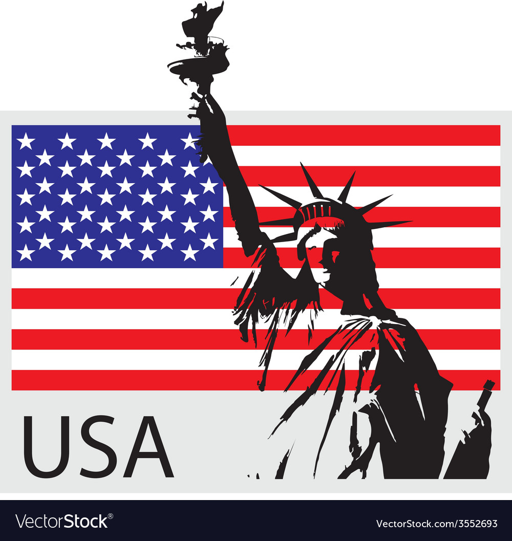 Statue Liberty Usa Royalty Free Vector Image - Vectorstock