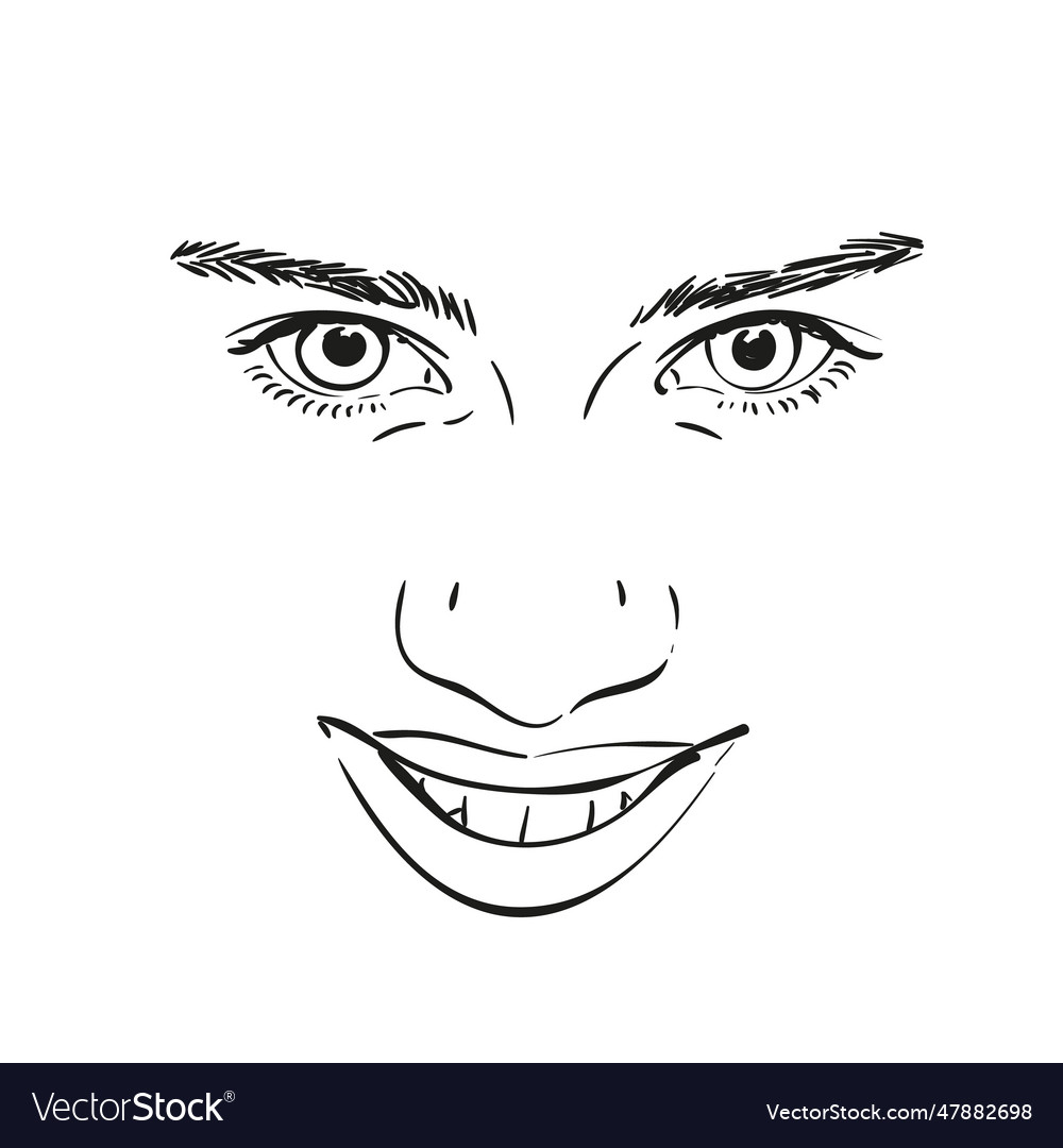 Face Royalty Free Vector Image - VectorStock