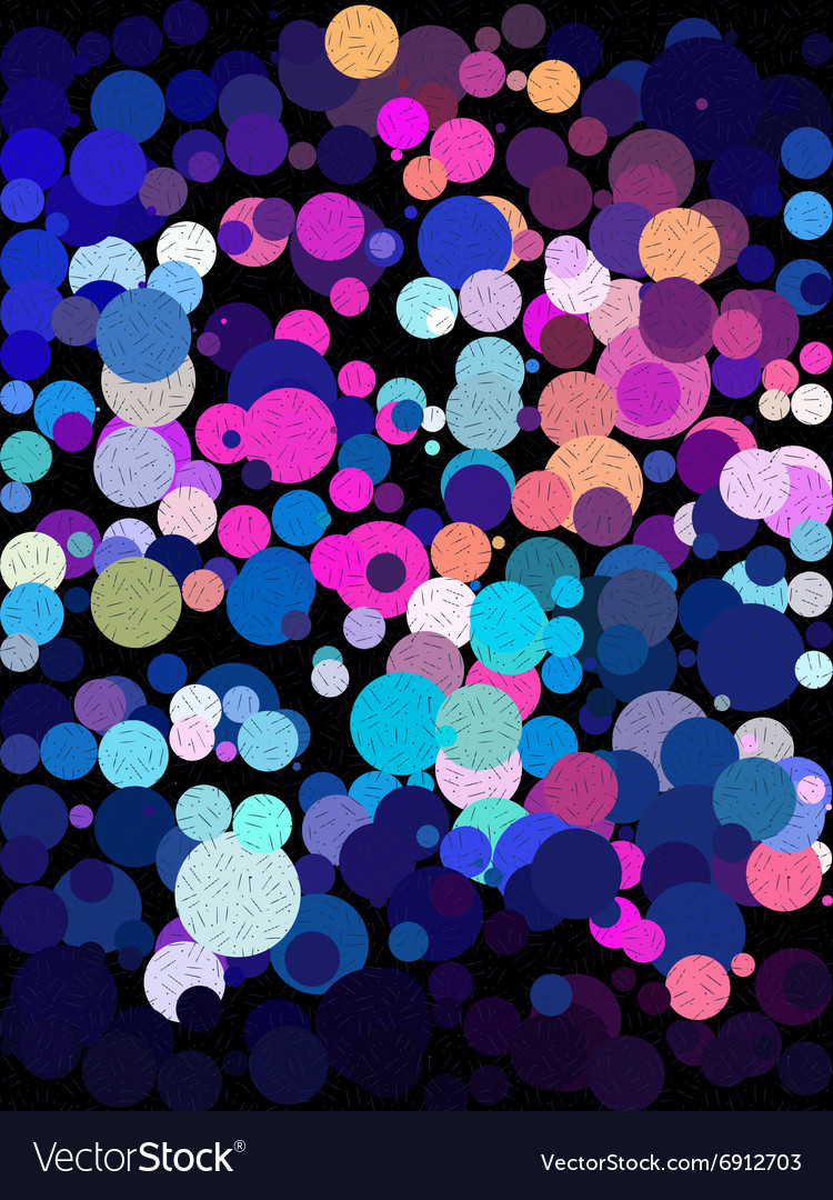 Blue And Pink Bubble With Little Line Art Texture Vector Image