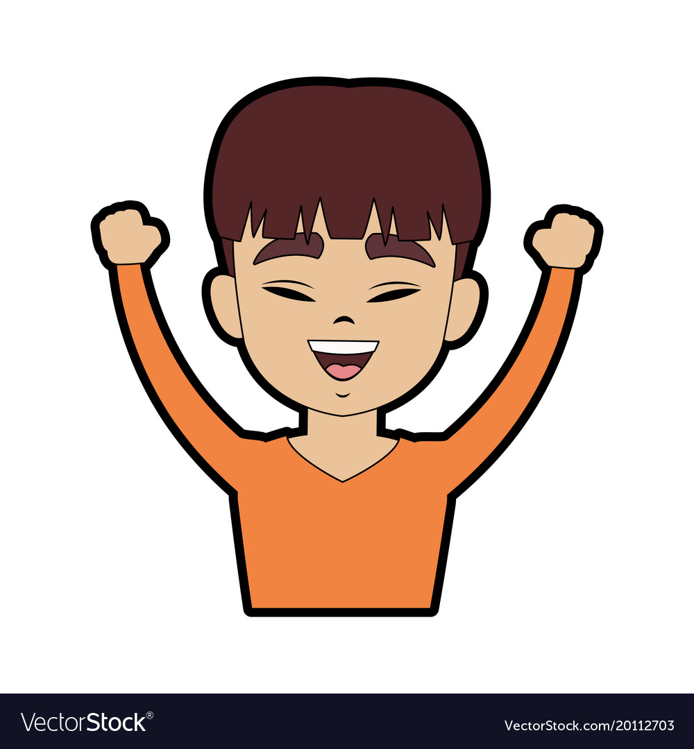 Chinese man with hands up cartoon Royalty Free Vector Image Chinese man with hands up cartoon Royalty Free Vector Image