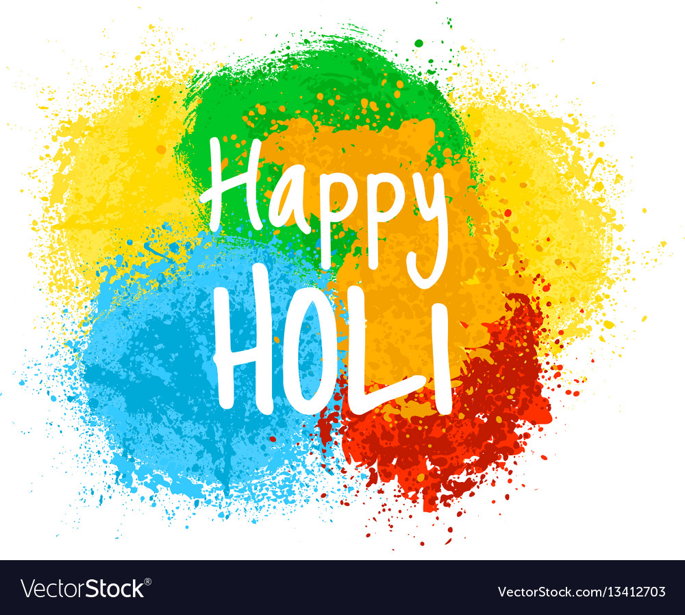 Indian holiday holi Royalty Free Vector Image - VectorStock