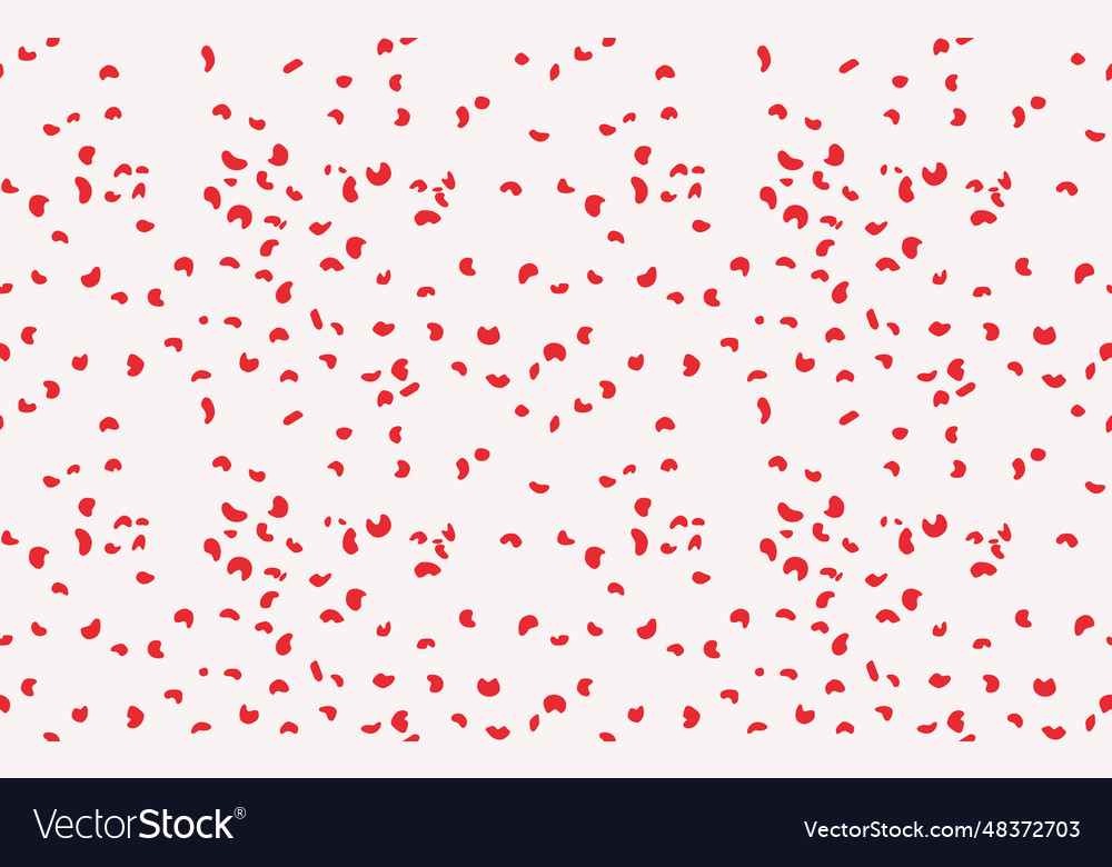 Muster von roten Speckles mit weißem Hintergrund