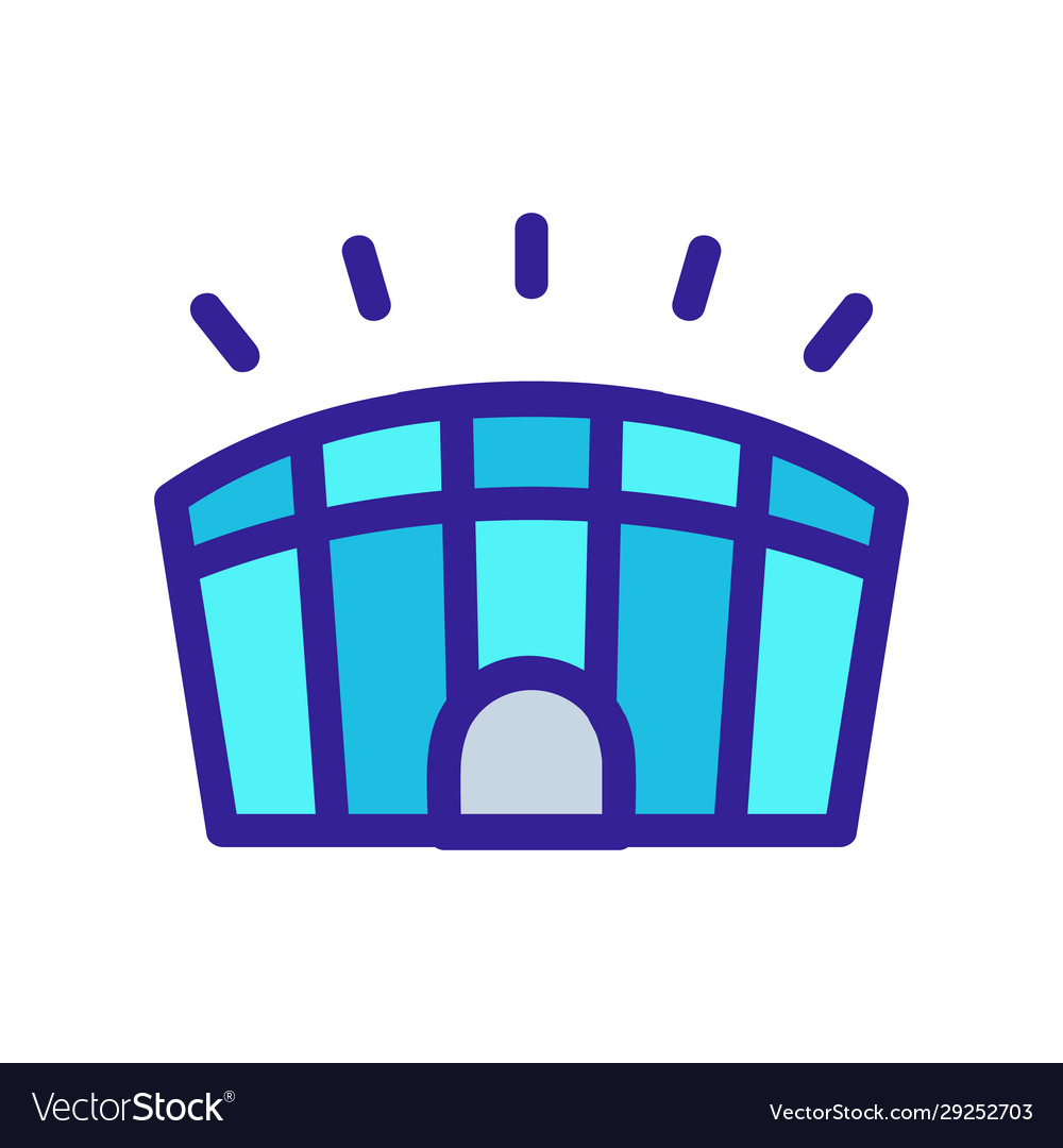 Stadium icon isolated contour symbol vector image Stadium icon isolated contour symbol