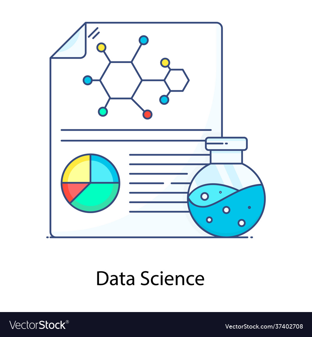 Data science Royalty Free Vector Image - VectorStock