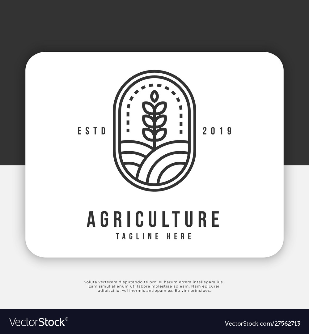 Agriculture logo design inspiration vector image Agriculture logo design inspiration