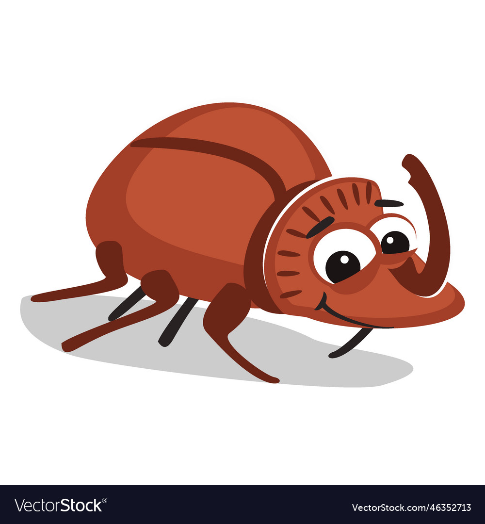 Beetle cartoon Royalty Free Vector Image - VectorStock