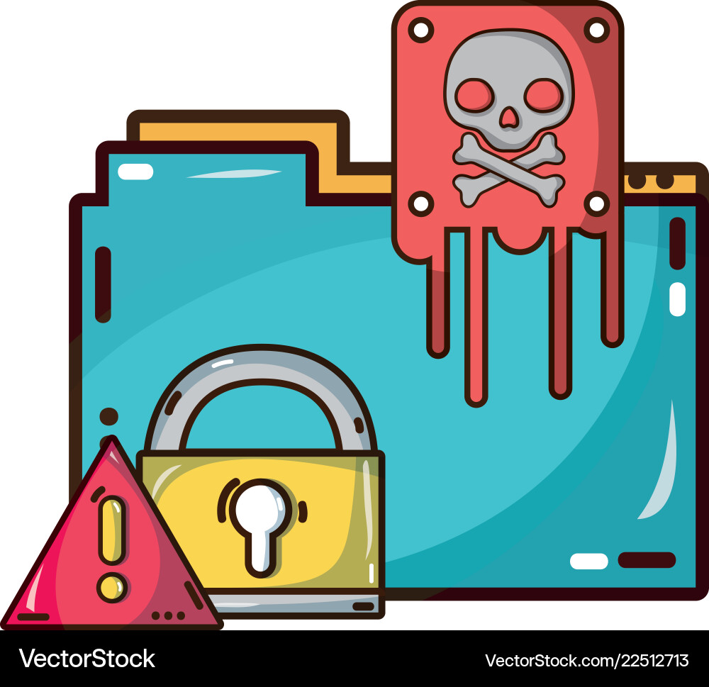 Cyber security technology Royalty Free Vector Image