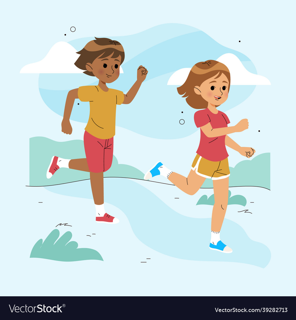 Flat design people doing outdoor activities Vector Image