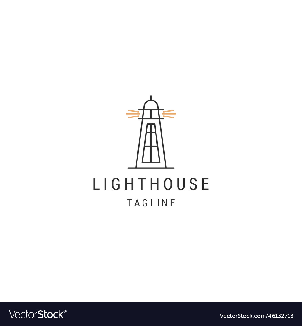 Lighthouse logo Royalty Free Vector Image - VectorStock