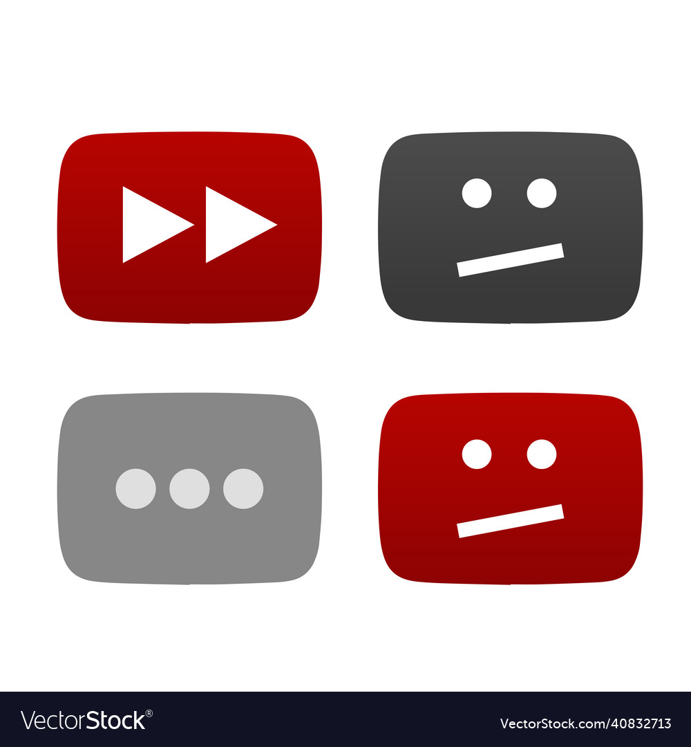 Video deleted icon unavailable or deleted Vector Image