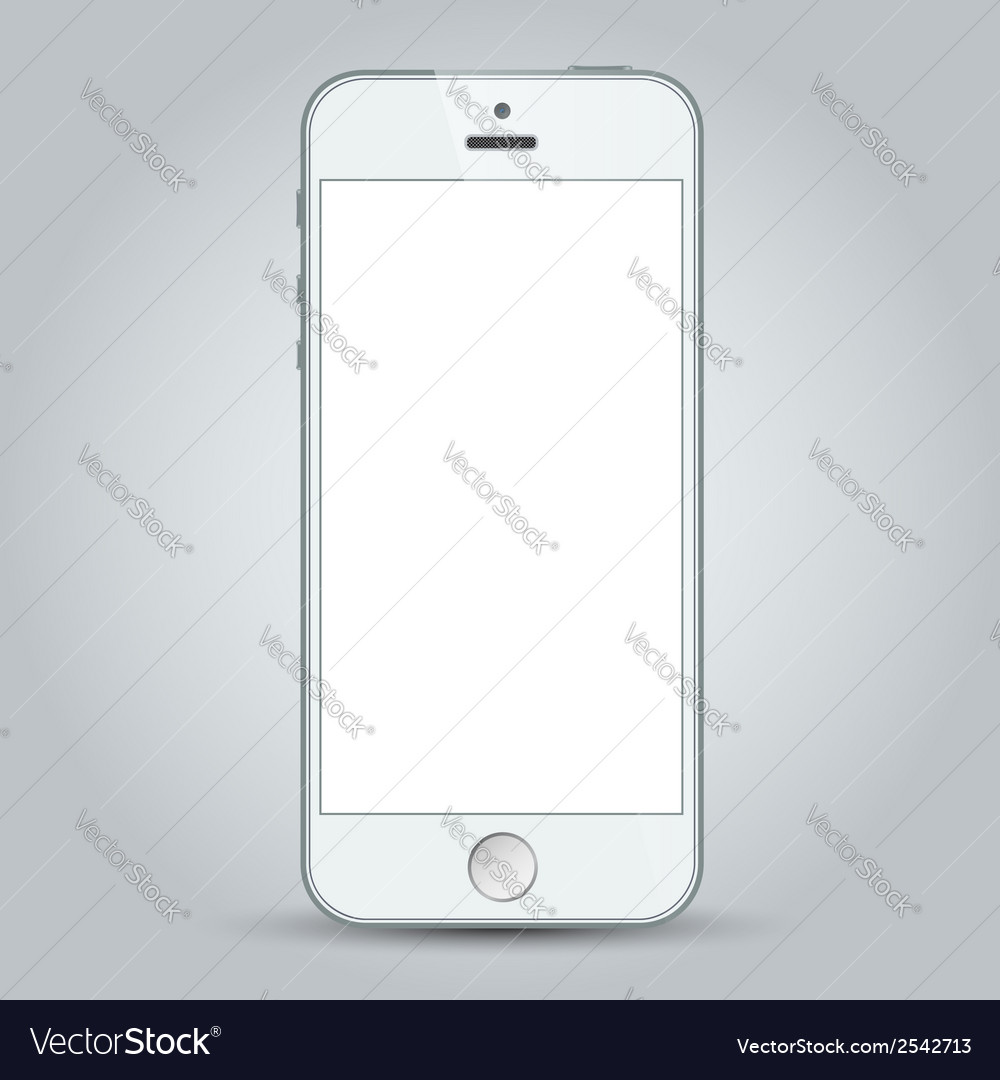 Download White mobile apple iphone 5s and iphone 6 plus Vector Image