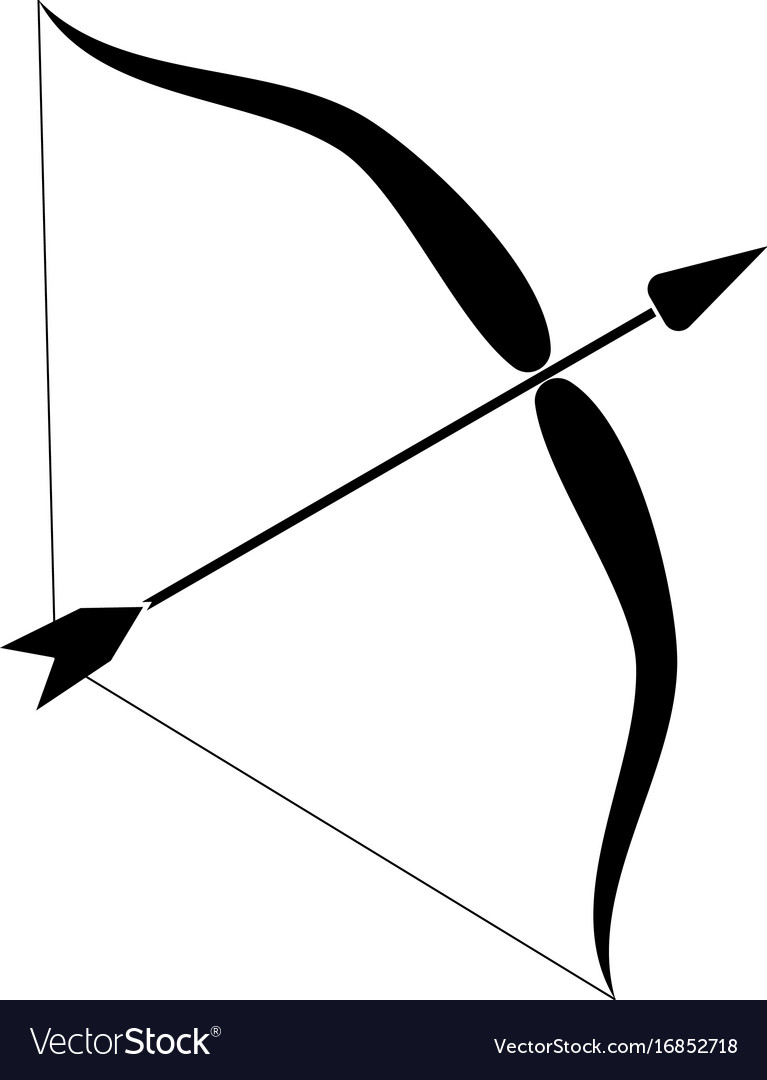 Black bow and deals arrow