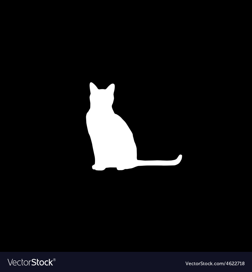 Cat silhouette Royalty Free Vector Image - VectorStock