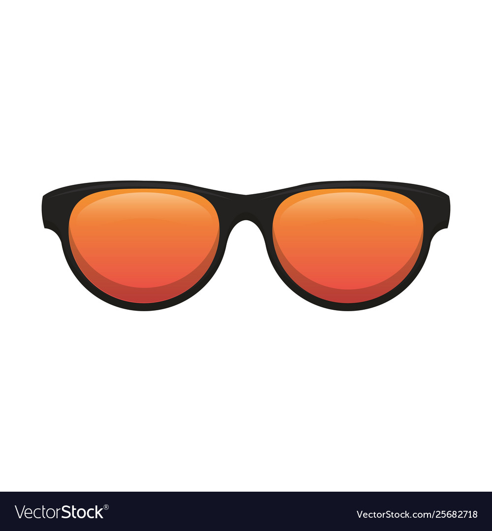 Fashion sunglasses accessory isolated cartoon Vector Image