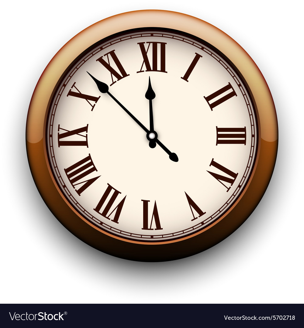 Antique clock face Royalty Free Vector Image - VectorStock