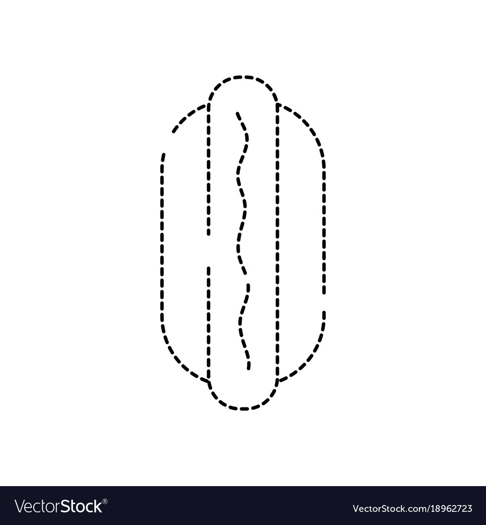 dotted-shape-hot-dog-fast-food-snack-royalty-free-vector