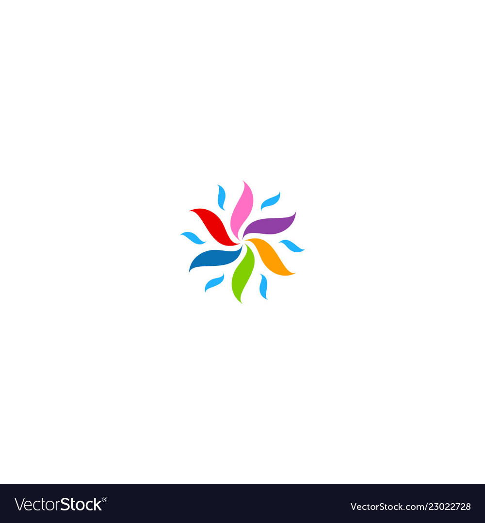 Circle colorful decorative logo