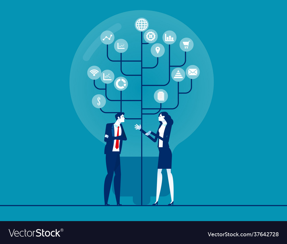 Innovative international investment company vector image Innovative international investment company